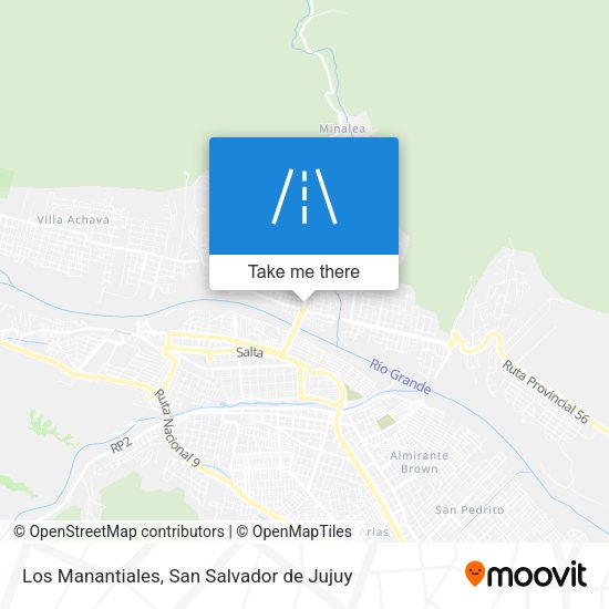 Los Manantiales map