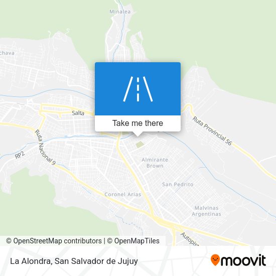 Mapa de La Alondra