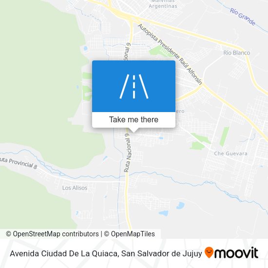 Avenida Ciudad De La Quiaca map