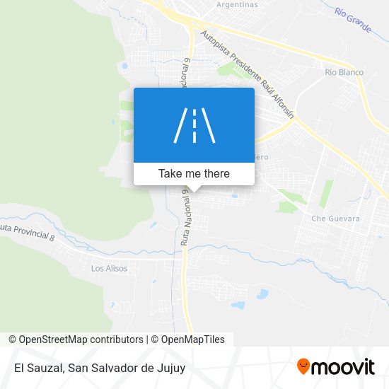 El Sauzal map