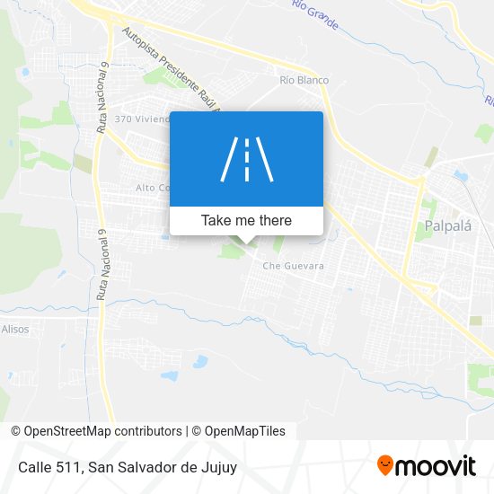 Calle 511 map