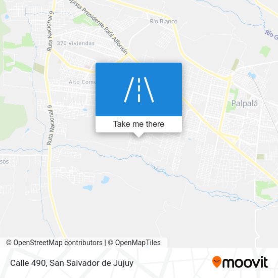Calle 490 map