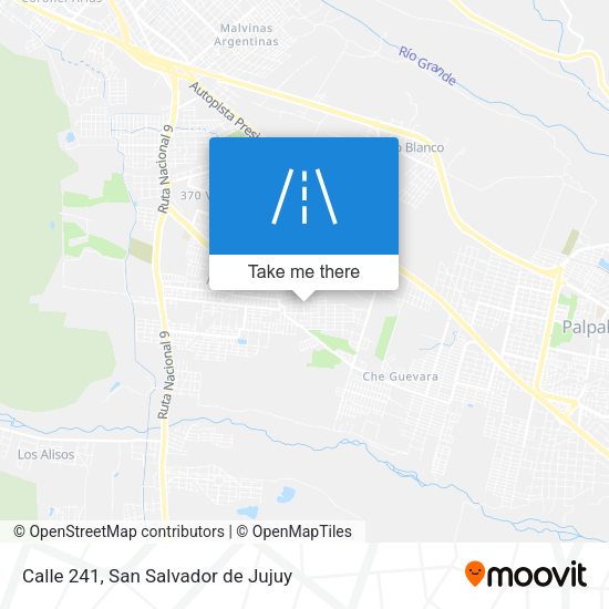 Calle 241 map