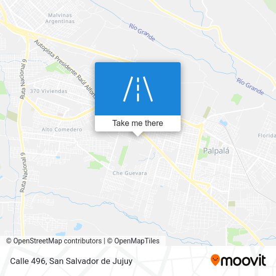 Mapa de Calle 496