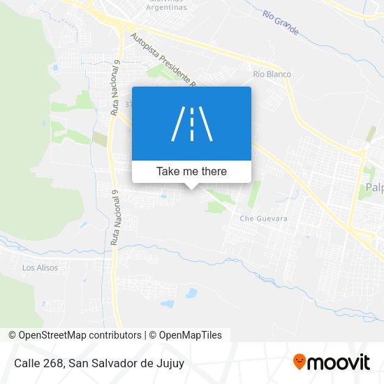 Calle 268 map