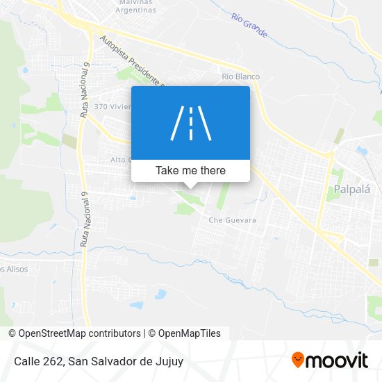 Calle 262 map