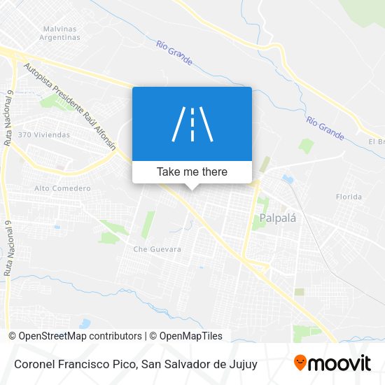 Coronel Francisco Pico map