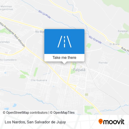 Los Nardos map