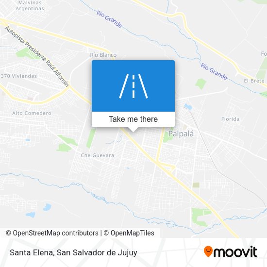 Santa Elena map