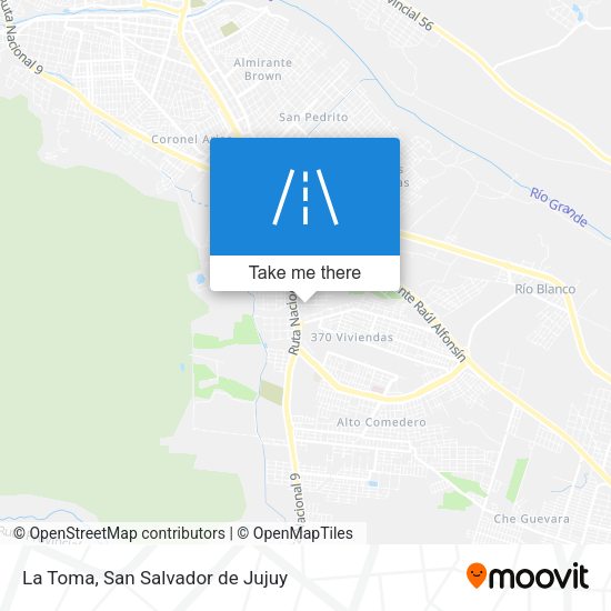 Mapa de La Toma