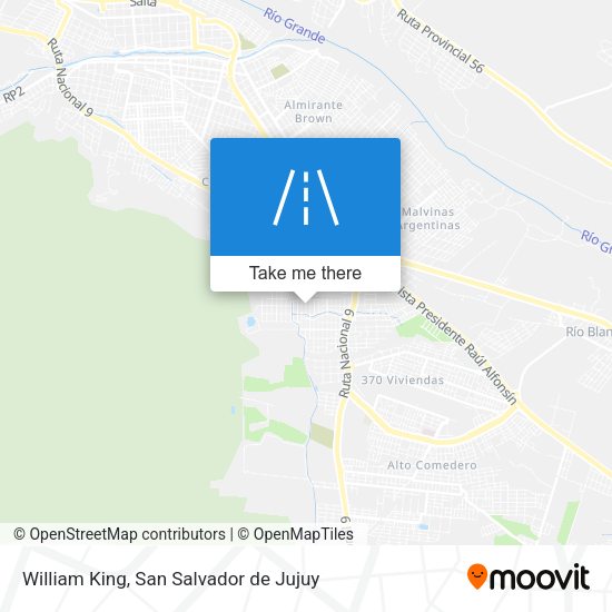 William King map