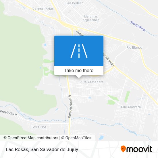 Las Rosas map