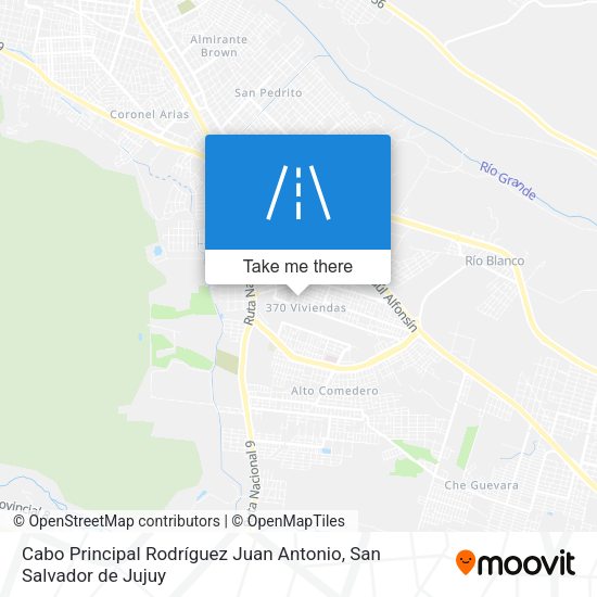 Mapa de Cabo Principal Rodríguez Juan Antonio