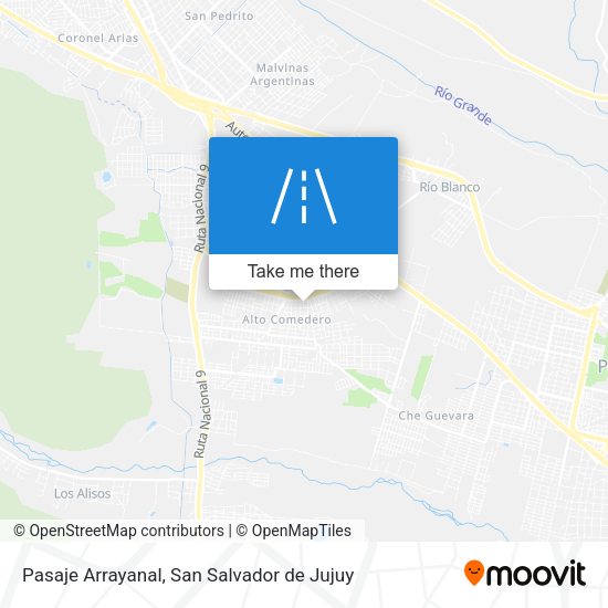 Pasaje Arrayanal map