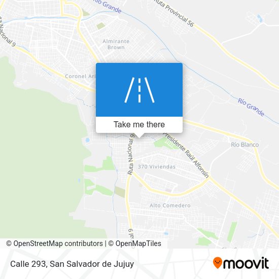 Calle 293 map