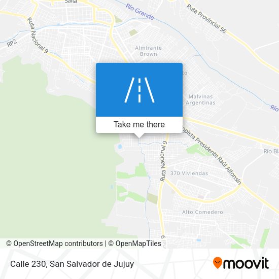 Calle 230 map