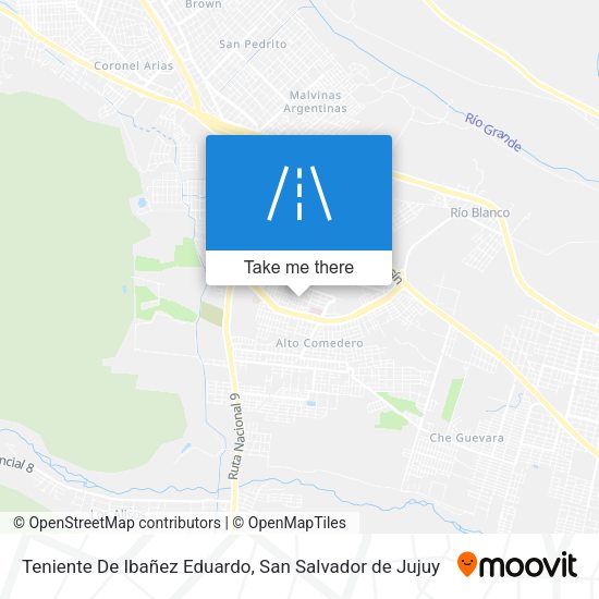 Mapa de Teniente De Ibañez Eduardo