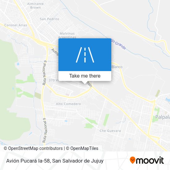 Avión Pucará Ia-58 map
