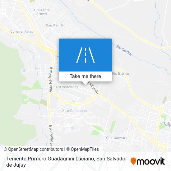Mapa de Teniente Primero Guadagnini Luciano