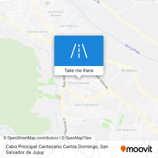 Cabo Principal Cantezano Carlos Domingo map