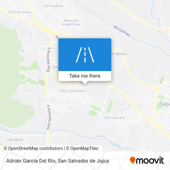 Adrián García Del Río map