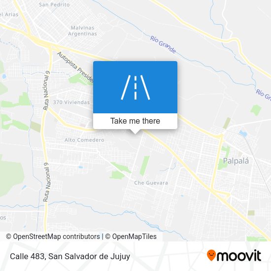 Calle 483 map