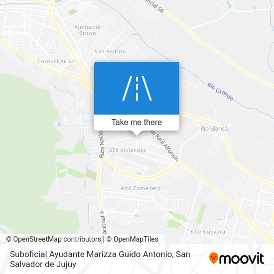 Suboficial Ayudante Marizza Guido Antonio map