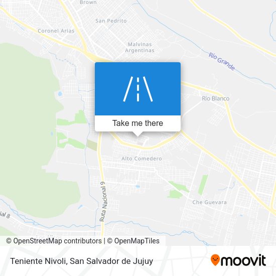 Teniente Nivoli map