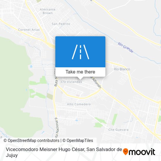 Mapa de Vicecomodoro Meisner Hugo César