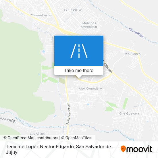 Mapa de Teniente López Néstor Edgardo