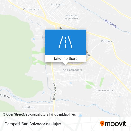 Parapetí map