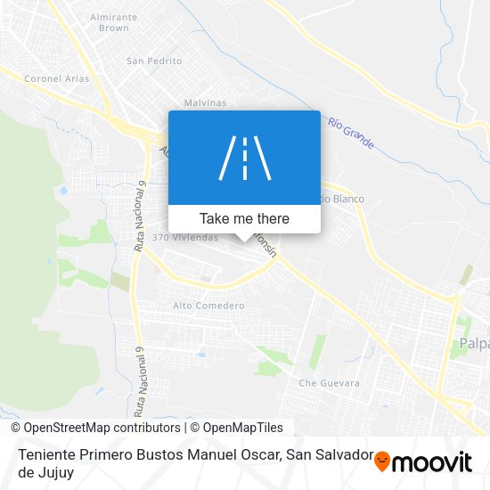 Mapa de Teniente Primero Bustos Manuel Oscar