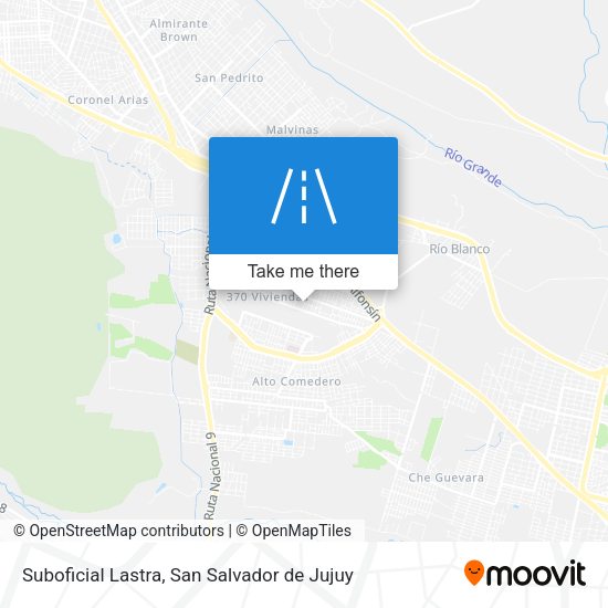 Suboficial Lastra map