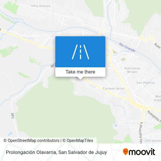 Mapa de Prolongación Olavarria