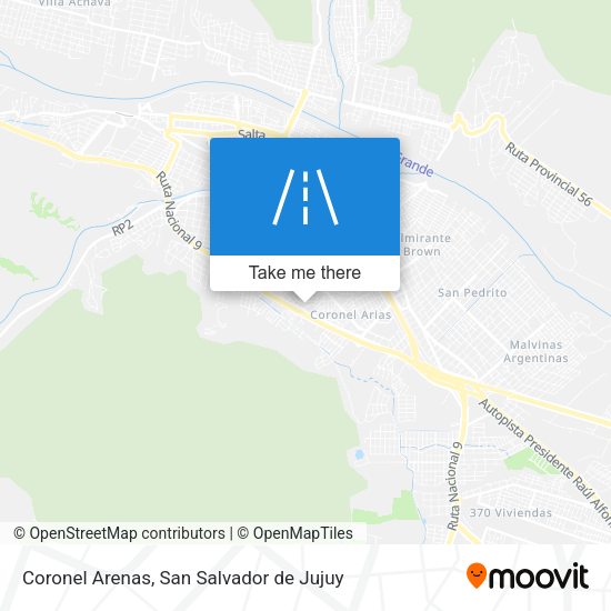 Coronel Arenas map