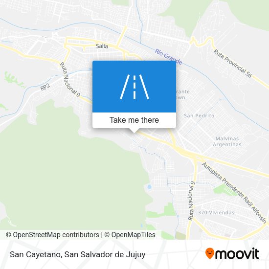San Cayetano map