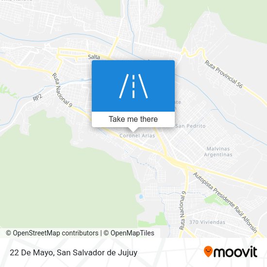 22 De Mayo map