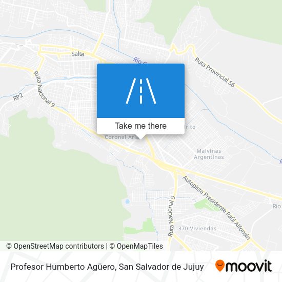 Mapa de Profesor Humberto Agüero