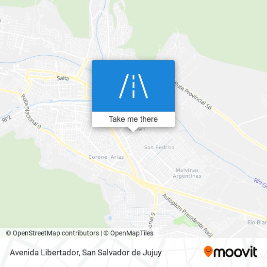 Mapa de Avenida Libertador