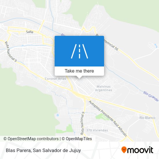 Blas Parera map