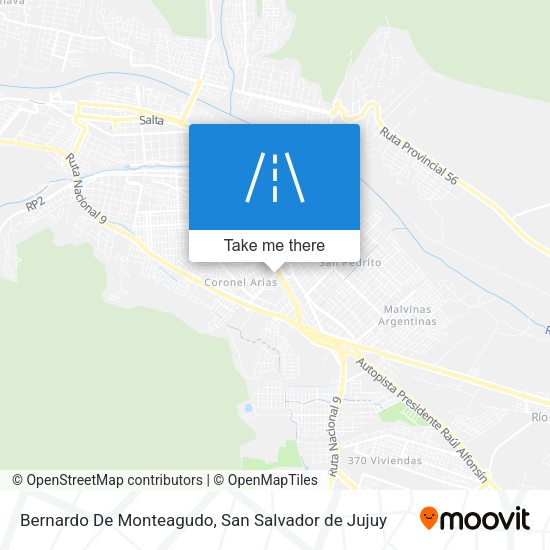 Mapa de Bernardo De Monteagudo