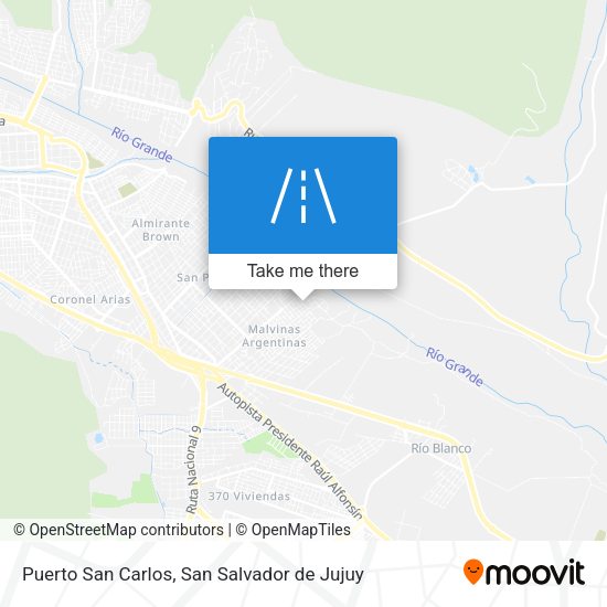 Mapa de Puerto San Carlos