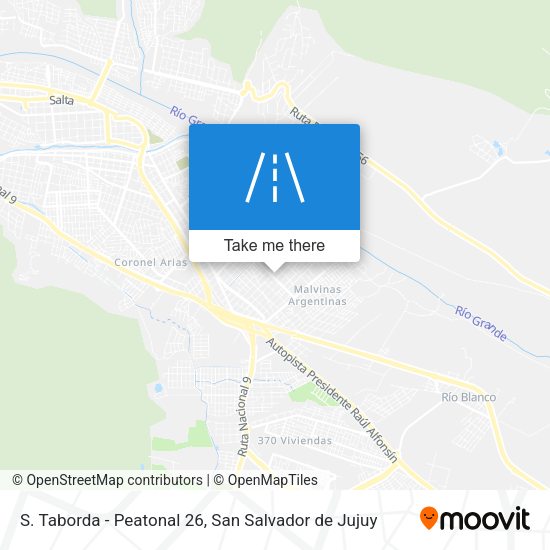 S. Taborda - Peatonal 26 map