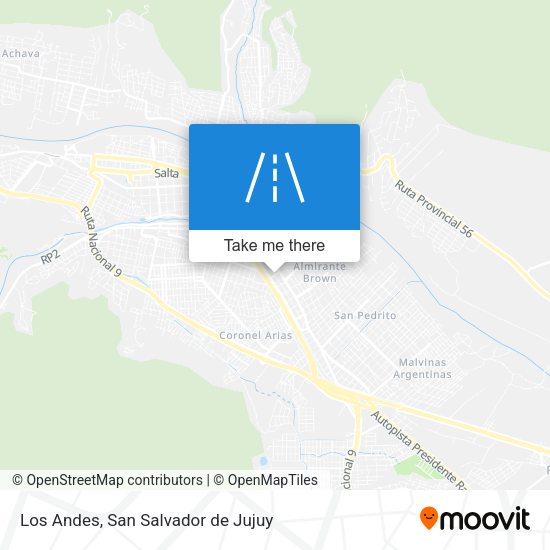 Los Andes map