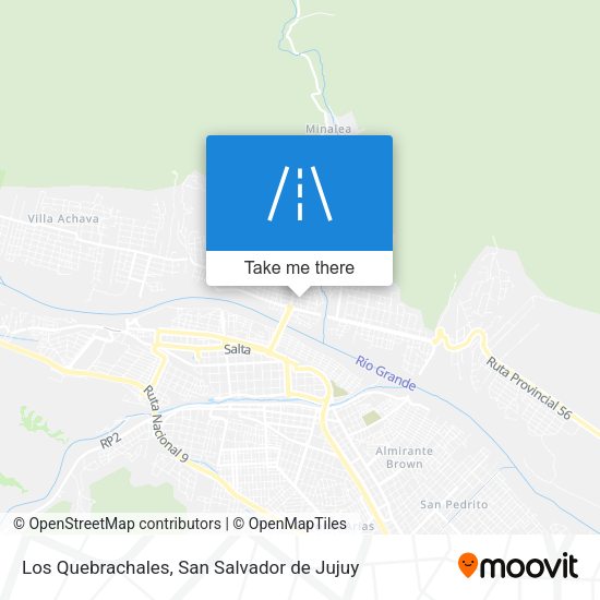 Los Quebrachales map