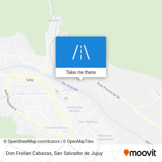 Don Froilan Cabezas map