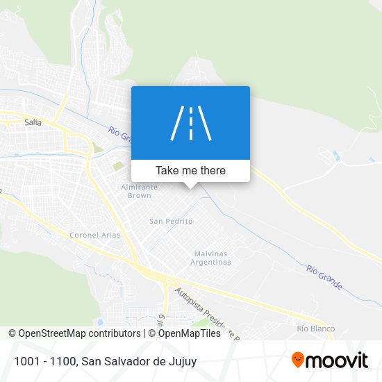 1001 - 1100 map