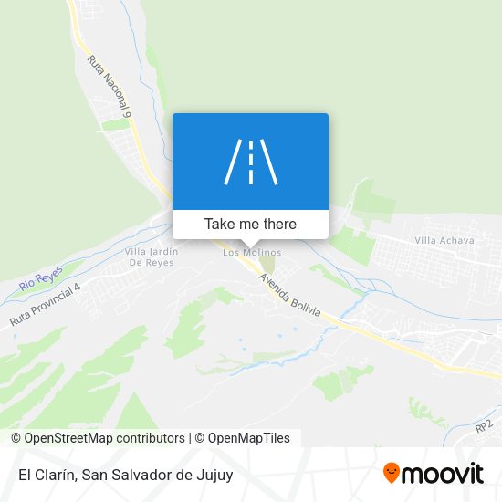El Clarín map