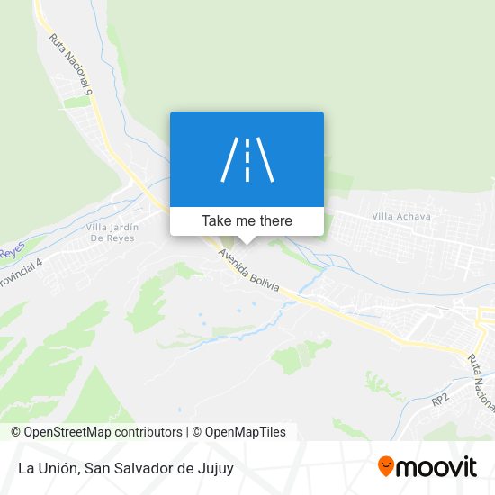 La Unión map