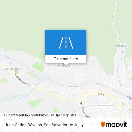 Juan Carlos Dávalos map